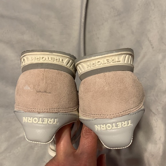 Tretorn Rawlings speckle cream blush pink sneakers trainers low top size 7.5 - Picture 5 of 10